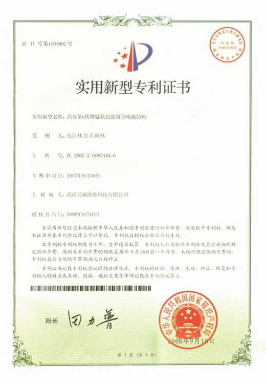 Practical High Capacity 9v Lithium Manganese Flexible Packaging Combined Battery Structure