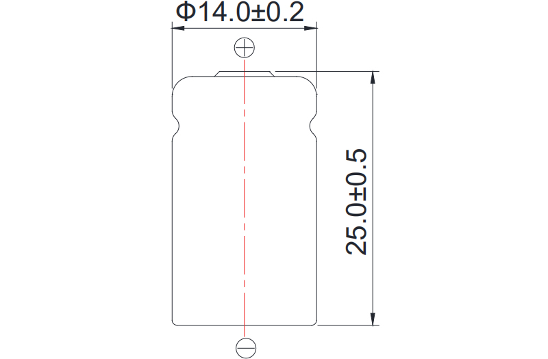 CR14250SC Li-MnO2 Cylindrical Battery/Lithium Manganese Dioxide Battery