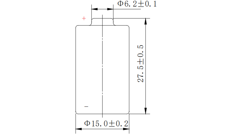 CR15270 Li-MnO2 Cylindrical Battery/Lithium Manganese Dioxide Battery