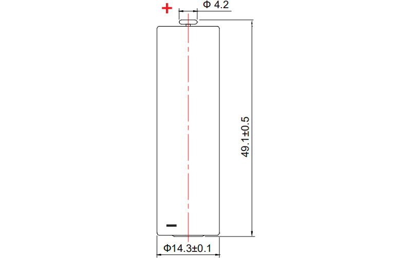 ER14505 Li-SOCl2 Cylindrical Battery/Lithium Thionyl Chloride Cell