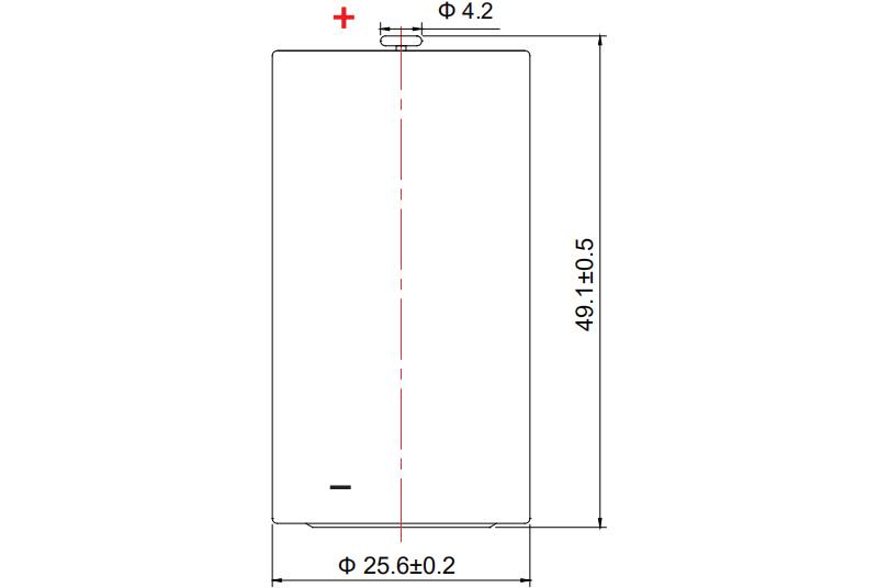 ER26500 Li-SOCl2 Cylindrical Battery/Lithium Thionyl Chloride Cell