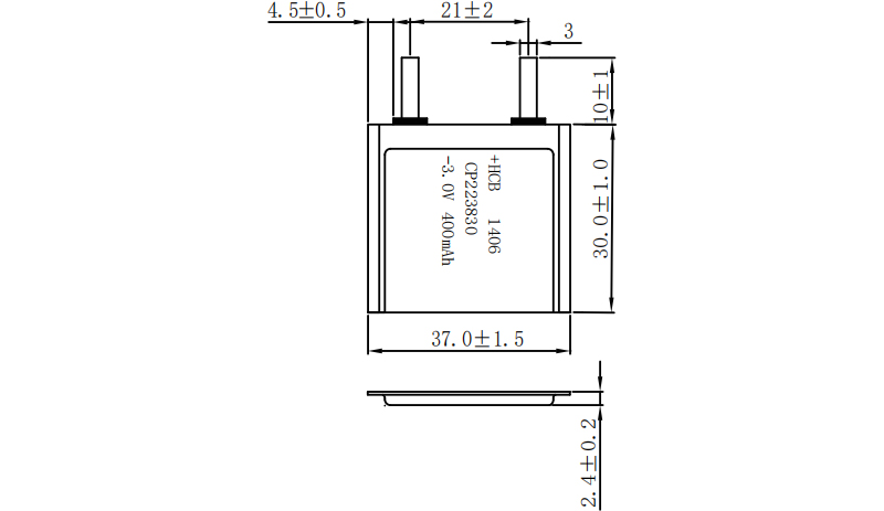 CP223830 Lithium Pouch Cell