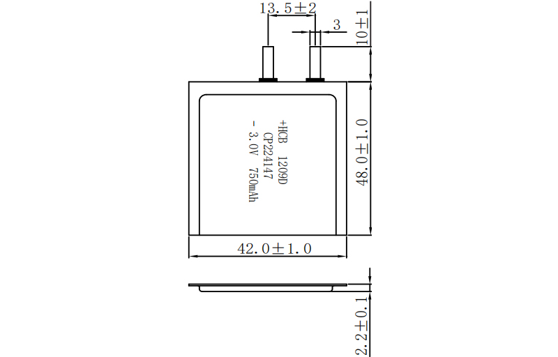 CP224147 Lithium Pouch Cell